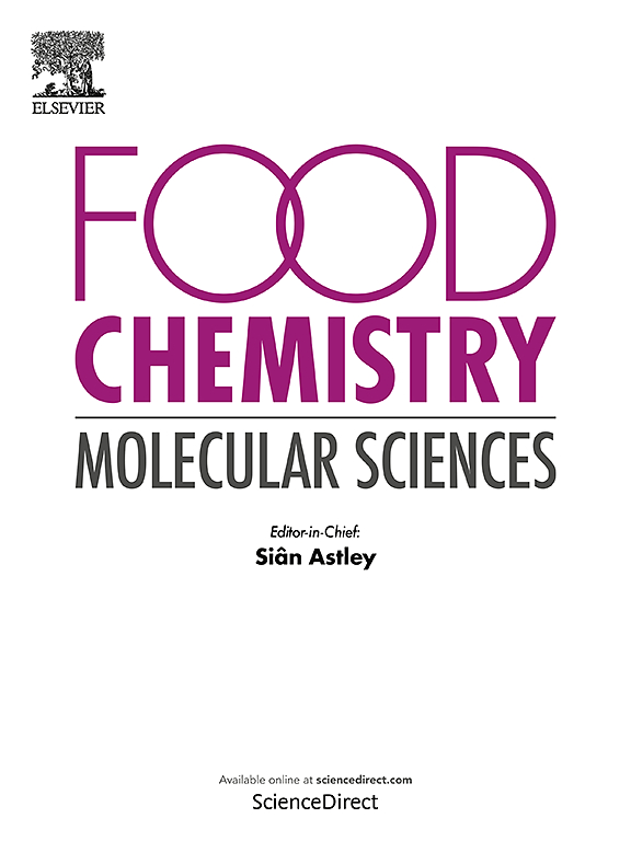 Go to journal home page - Food Chemistry: Molecular Sciences
